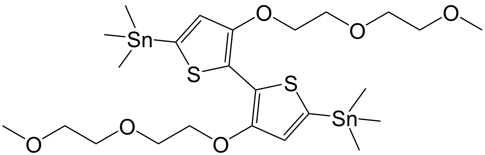 	(3,3'-双(2-(2-甲氧基乙氧基)乙氧基基)-[2,2'-双噻吩]-5,5'-二基)双(三甲基锡烷)/2575564-01-9